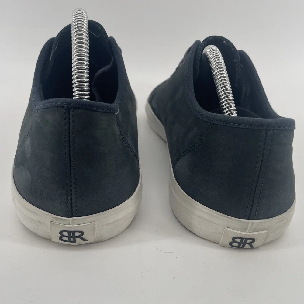 Banana Republic Sneakers Mens 11 Navy Blue Leather‎ Low Top Shoes Old Money Lux